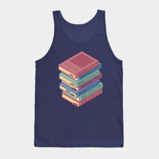 Jane Austen novels pile of books Tank Top